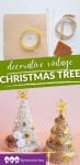 Your family will love this Decorative Vintage Christmas Tree Craft! This fun DIY decoration has a classic look that will go along with any kind of holiday decor!
