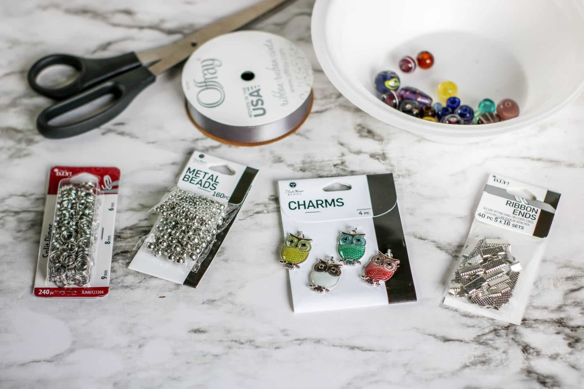 How to Make Ribbon Bookmarks with Charms - Adventures of a DIY Mom