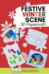 This 3D papercraft teaches you how to create a festive, wintery work of art that makes a gorgeous decoration for the holidays and into the rest of winter! This craft tutorial includes free, printable templates!