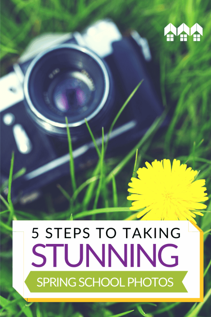 Have fun and Follow these five tips for stunning spring school photos. #Photography #Homeschool #Spring