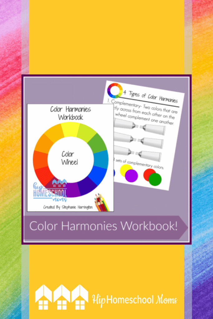 Help your child learn the basics of color with this Color Harmonies Workbook. #Printable #Arts #Homeschool