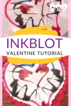 This style inkblot valentine tutorial is certainly just one way to make an inkblot valentine. There are many more creative inkblot valentine ideas. #Valentine #Crafts #Activities