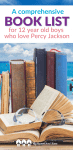 A Comprehensive Book List for Kids Who Love Percy Jackson 6 Pin A comprehensive book list for 12 year old boys who love Percy Jackson 5