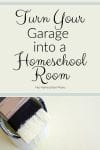 If you're dreaming of having your own dedicated homeschool room but don't have an extra room in your house, this article shares some easy and inexpensive tips and ideas for turning your garage into a homeschool room!
