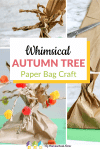 This whimsical autumn tree craft is easy enough for all ages! Use paper bags to create this fun and festive fall craft.