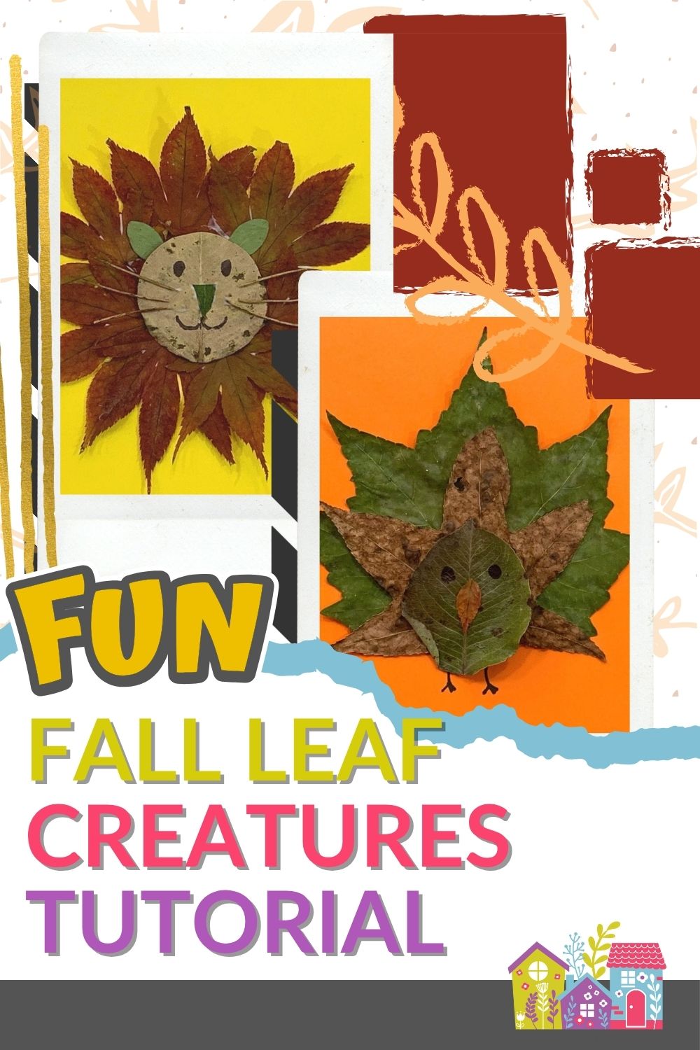 Fun Fall Leaf Creatures Tutorial - Hip Homeschool Moms