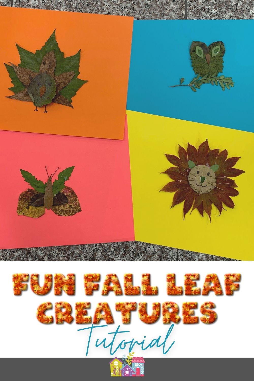 Fun Fall Leaf Creatures Tutorial - Hip Homeschool Moms