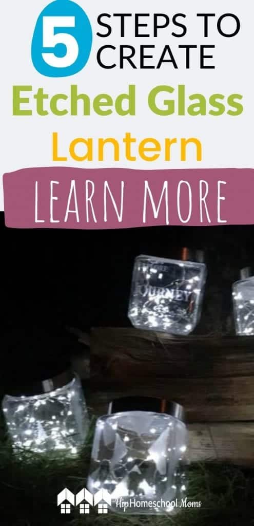 These beautiful etched glass lanterns are easier to make than they look. They are perfect to enjoy in your home throughout autumn and even into the holidays! They also make a great DIY gift. And if you want to make the activity educational, you'll find ideas for doing that too!