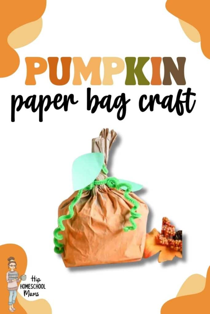 Pumpkin paper bag craft