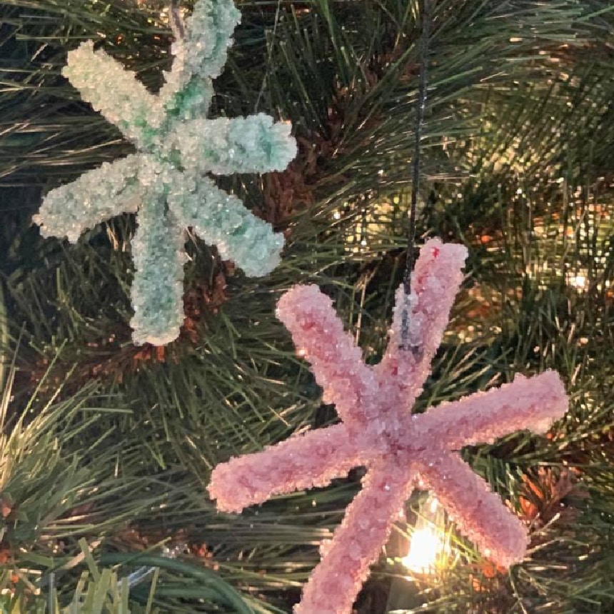 Christmas Science Experiment: Make Beautiful Borax Crystal Ornaments