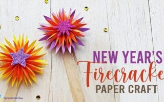 New Year's Firecracker Paper Craft