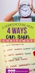 Don't allow stress and perfectionism to ruin the Christmas season! This article shares some tips and ideas for making the most of the season with your family.