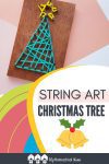 Your hands-on kiddos will love this fun and unique Christmas craft, and you'll enjoy the decorative end-result for many Christmases to come! #hiphomeschoolmoms #crafts #stringart