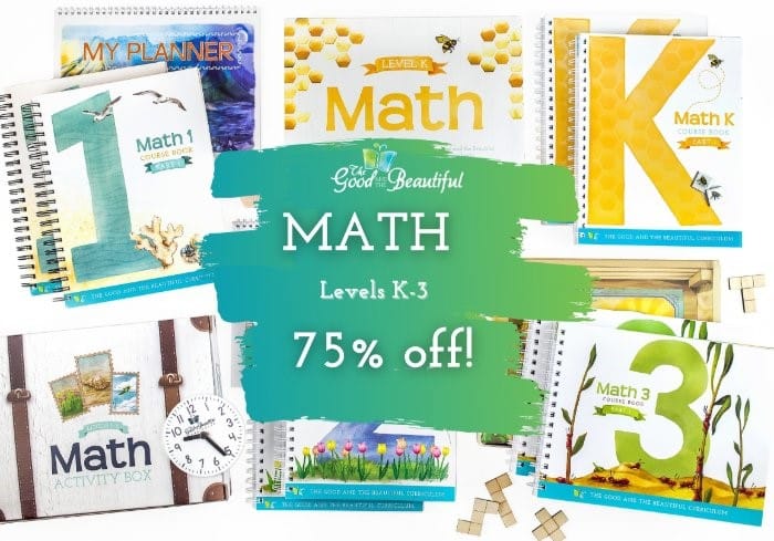 DEAL ALERT: 75% Off The Good and the Beautiful Math!!!