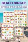 This free printable Beach Bingo is a fun game for all ages! Throw it in your beach bag and enjoy with your family! Includes 5 game boards.