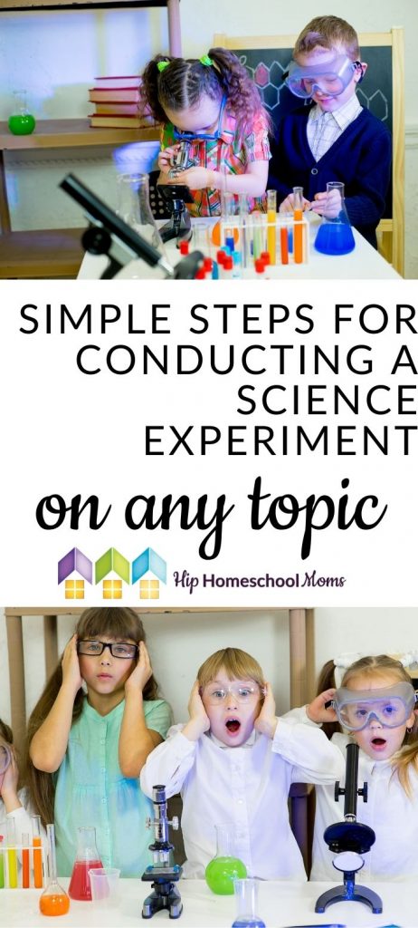 Today we're sharing steps for conducting a science experiment on any topic! You'll also find a printable with important information.