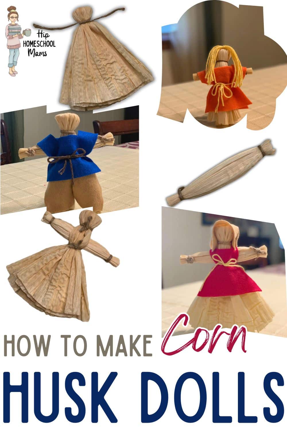 How to Make Corn Husk Dolls (with Free Printable Instructions) Hip