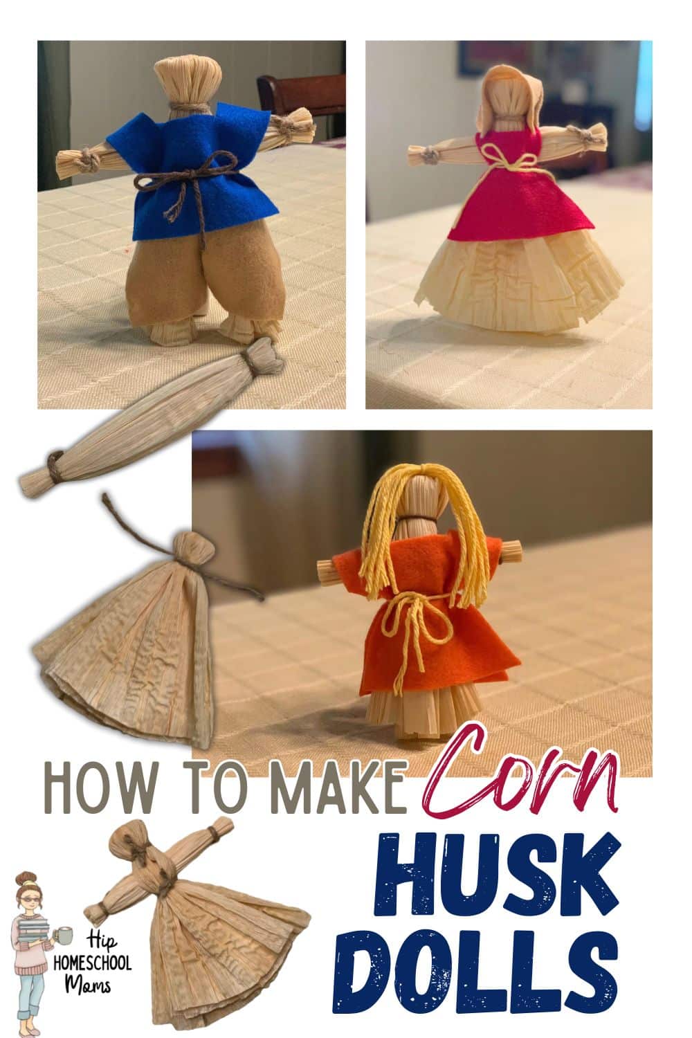 How To Make Corn Husk Dolls With Free Printable Instructions Hip   Pin How To Make Corn Husk Dolls 5 1 