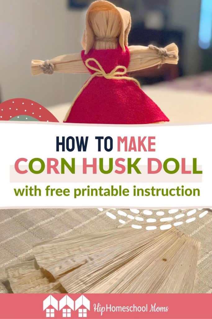 It's fun and easy to make your own corn husk dolls as fall decorations or as part of a history study! Here you'll find step-by-step instructions along with free printable directions.
