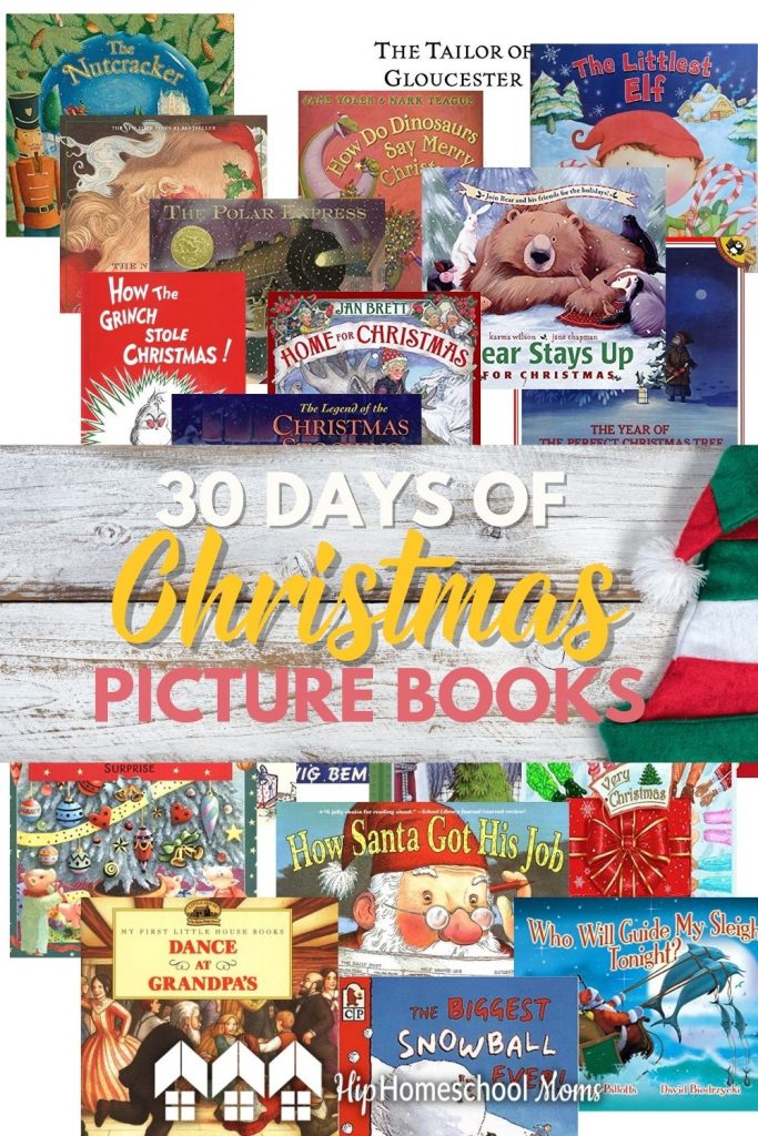 If you'd like to spend some time reading with your kiddos during the Christmas season, take a look at these 30 days of Christmas picture books!