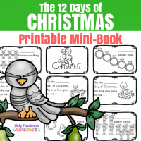 Christmas activities - 12 Days of Christmas mini-book