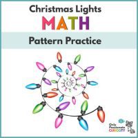 Christmas activities - light pattern math practice