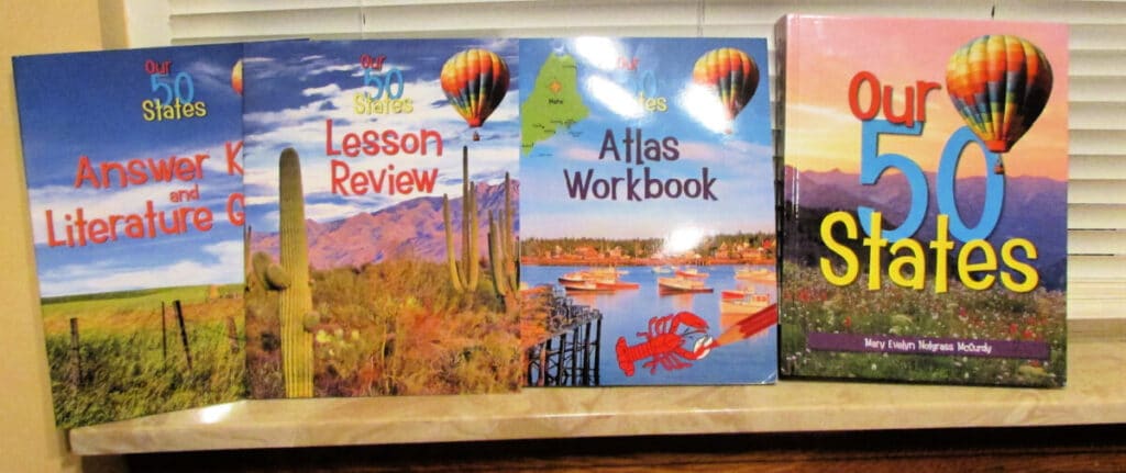 US Geography by Notgrass includes a workbook, teacher's guide, and lesson overview booklet.