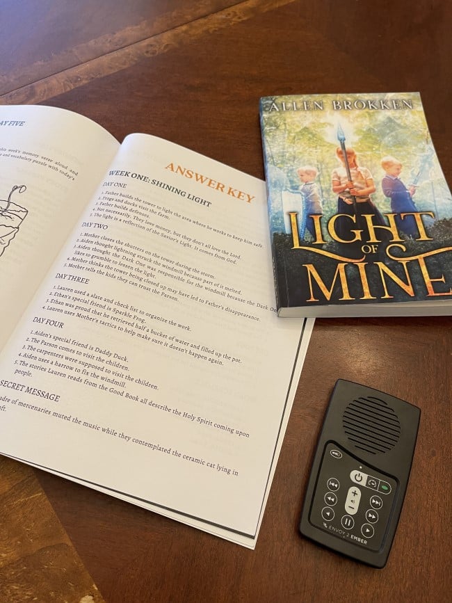 Review of Light of Mine - Light of Mine book and Answer Key