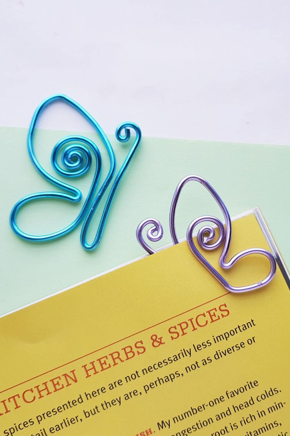 Pretty Wire Butterfly Bookmark Craft