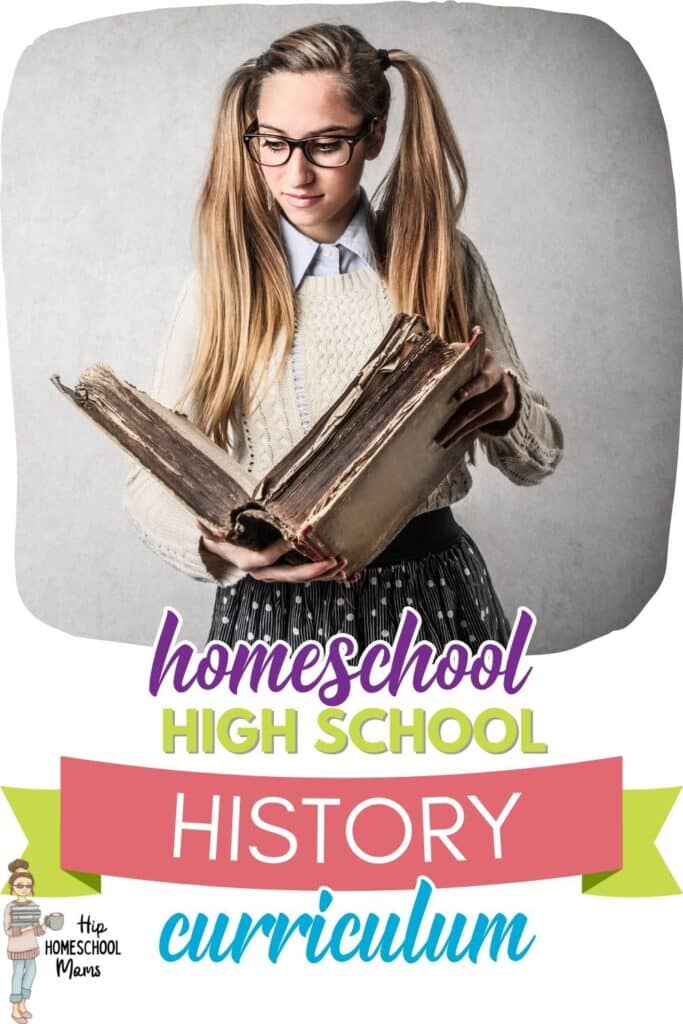Here is a selection of homeschool high school history curriculum options. Using curriculum is one great option for homeschooling high school.