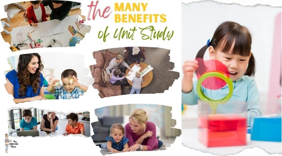 Unit Studies - images of children doing various activities
